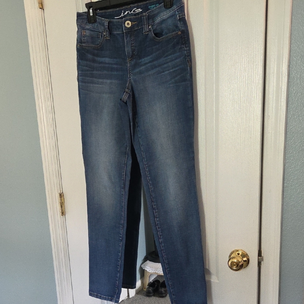 INC International Concepts Women's Denim Straight Leg Jeans